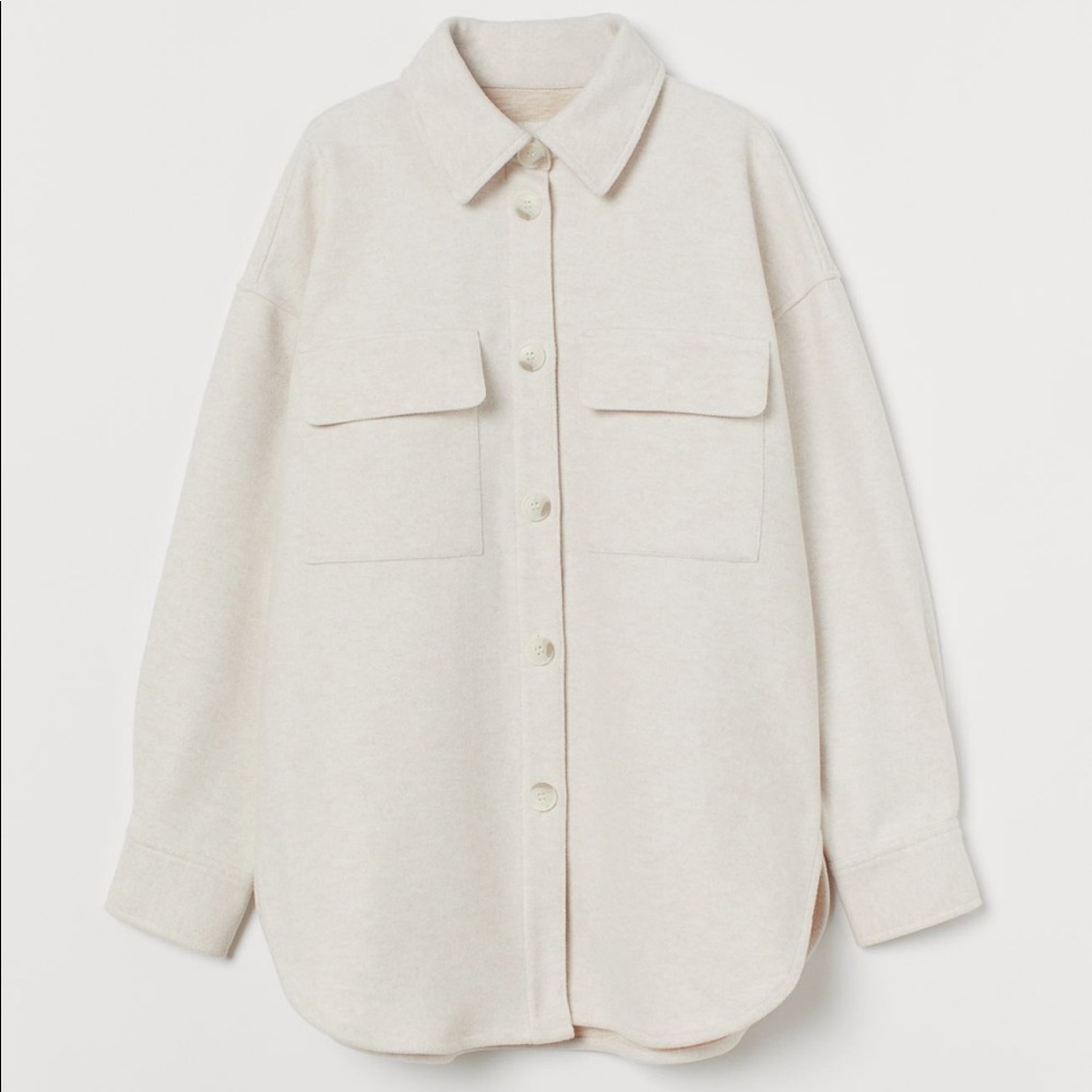 H&M shirt jacket size M .